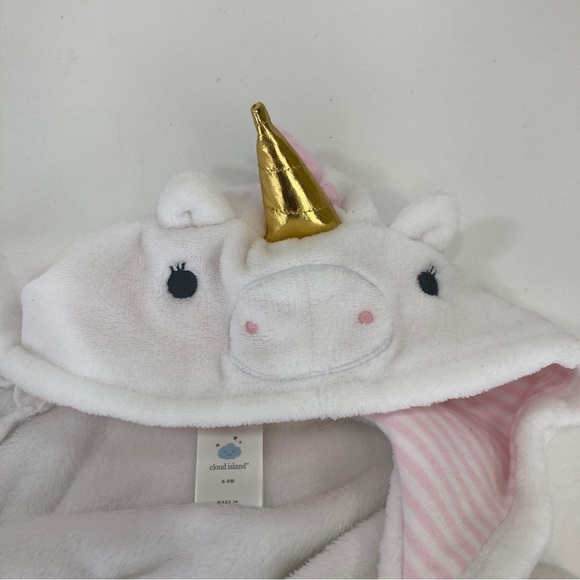 Cloud Island Baby Unicorn Plush Bath Robe - Picture 4 of 13